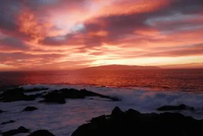 Sunrise and ocean