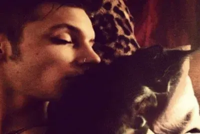 Andy Biersack and Crow