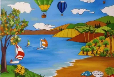 Balloons at the Beach jigsaw puzzle