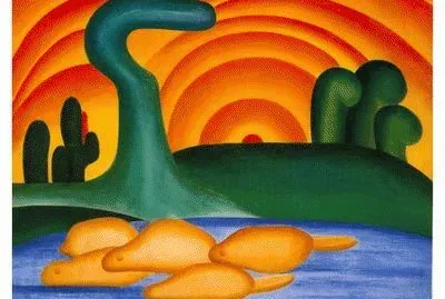פאזל של Sol Poente- Tarsila do Amaral-1928