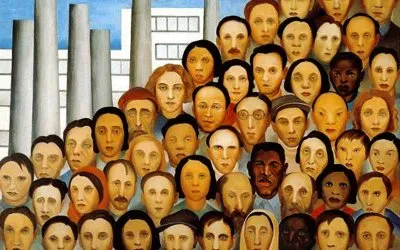 פאזל של Os operÃ¡rios- Tarsila do Amaral-1923