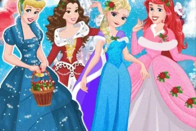 פאזל של Cinderella Belle Elsa Ariel