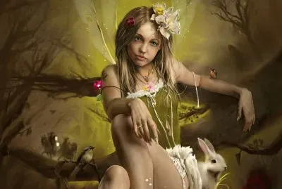 Fadas, duendes e ninfas.