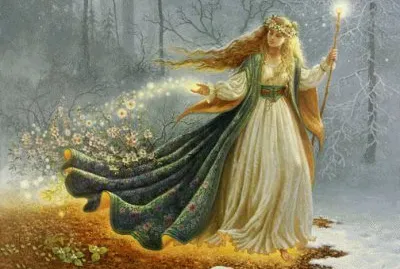 Fadas, duendes e ninfas.