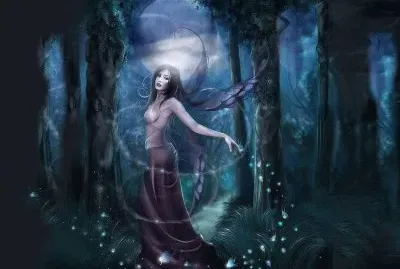 Fadas, duendes e ninfas.