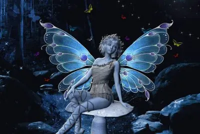 Fadas, duendes e ninfas.