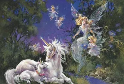 Fadas, duendes e ninfas.