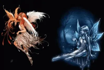 Fadas, duendes e ninfas.