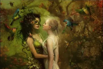 Fadas, duendes e ninfas.