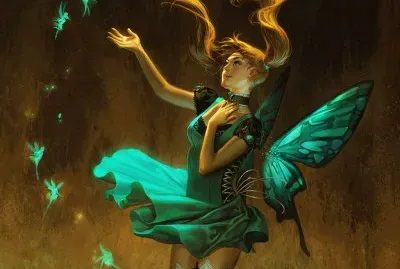 Fadas, duendes e ninfas.