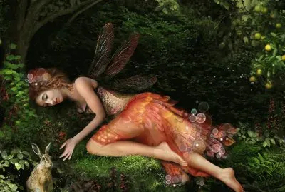 Fadas, duendes e ninfas.