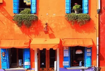 Casa en Burano-Venecia(Italia) jigsaw puzzle