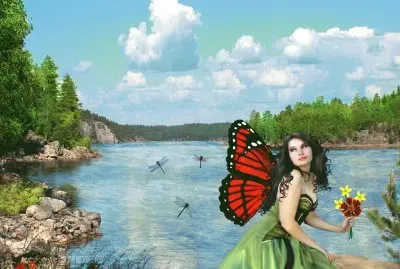 Fadas, duendes e ninfas.