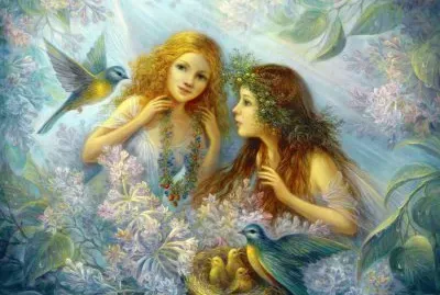 Fadas, duendes e ninfas.