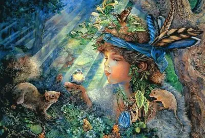 Fadas, duendes e ninfas.