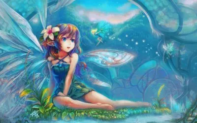Fadas, duendes e ninfas.