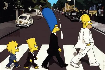 Simpsons Beatles jigsaw puzzle