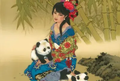 Baby Panda Bears by Caroline Young