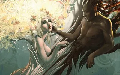 Fadas, duendes e ninfas.