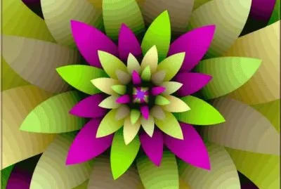 Abstract Flower jigsaw puzzle