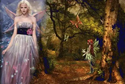 Fadas, duendes e ninfas.