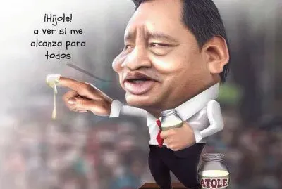 una verdadera caricatura