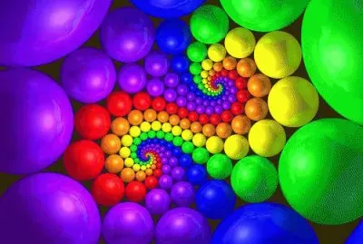 Abstract Colorful jigsaw puzzle