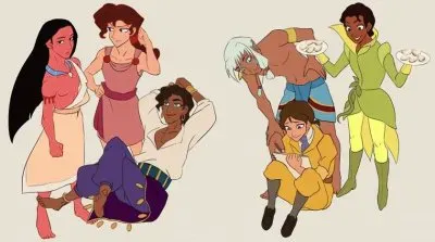 Pocahontas Megara Esmeralda Kida Jane Tiana