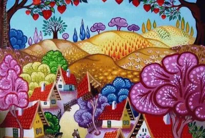 Art by Lazio Koday  Hungary jigsaw puzzle