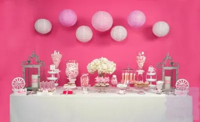 mesa de dulces y globos jigsaw puzzle