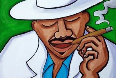 Mexican Cigar smoker by Tony Mendoza