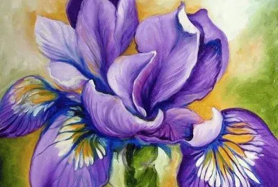 Purple Iris Wildflower jigsaw puzzle