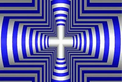 Op art Cross jigsaw puzzle