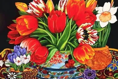 Vases with Tulips