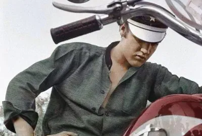 Elvis with Harley Davidson