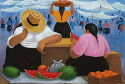 Fruit Vendors by Eduardo Millones jigsaw puzzle