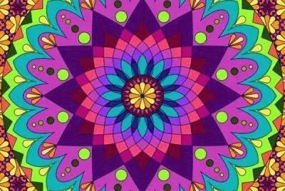 פאזל של Mandala Flores