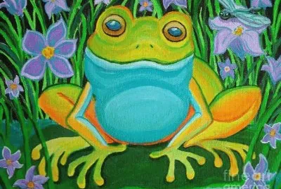 Frog on a Lily pad jigsaw puzzle