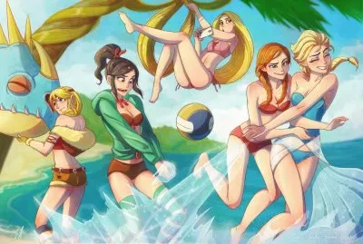 Astrid Vanellope Rapunzel Anna Elsa