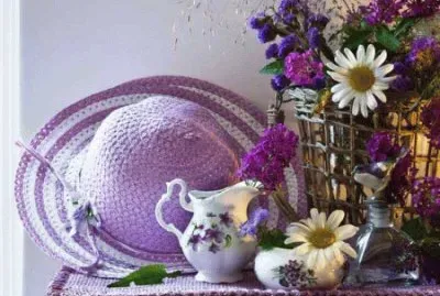 Purple Hat Still Life