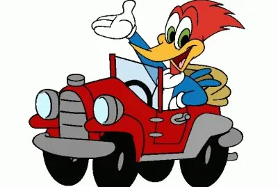 pica pau carro jigsaw puzzle