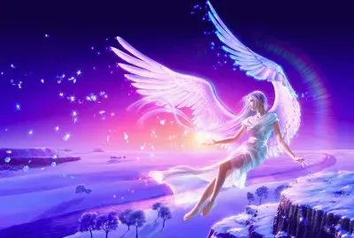 Fantasy Floating Angel-Art