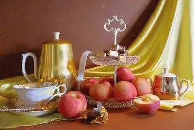 Golden Harmony-Still Life Art