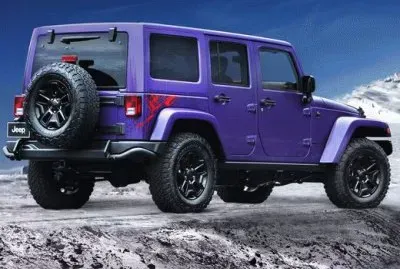 Purple Wrangler Jeep:Beep-Beep! jigsaw puzzle