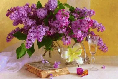 Precious Lilac Display-Still Life
