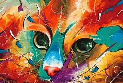 Colored Cat