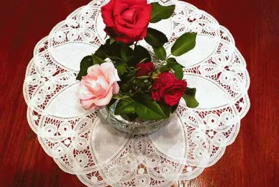 Belgium Lace and Roses
