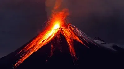 פאזל של Volcán de colima, México.