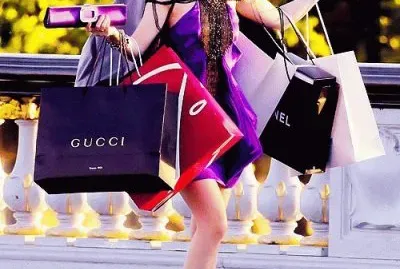 Woman on Shopping Spree