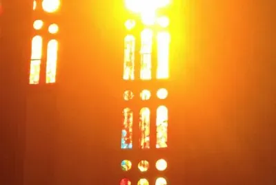 sagrada familia raggio di luce